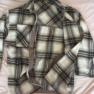 Plaid Button-Up Shacket